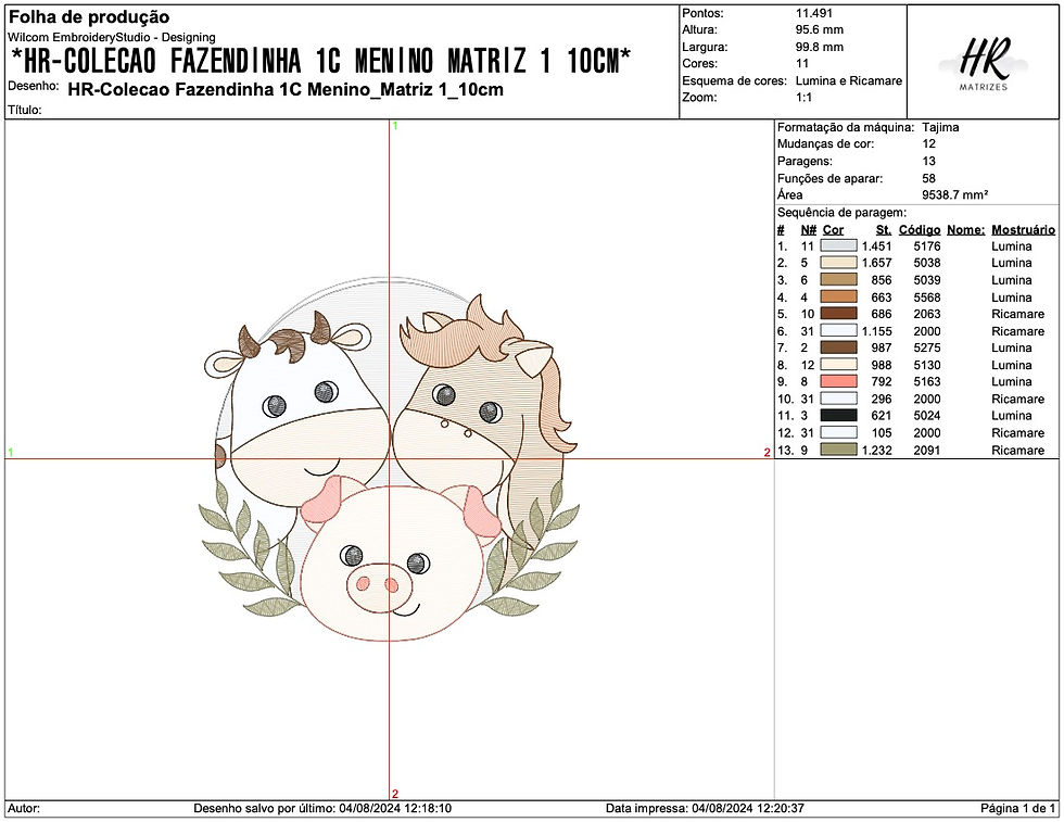 Miniatura: HR-Coleção Fazendinha 1C Menino