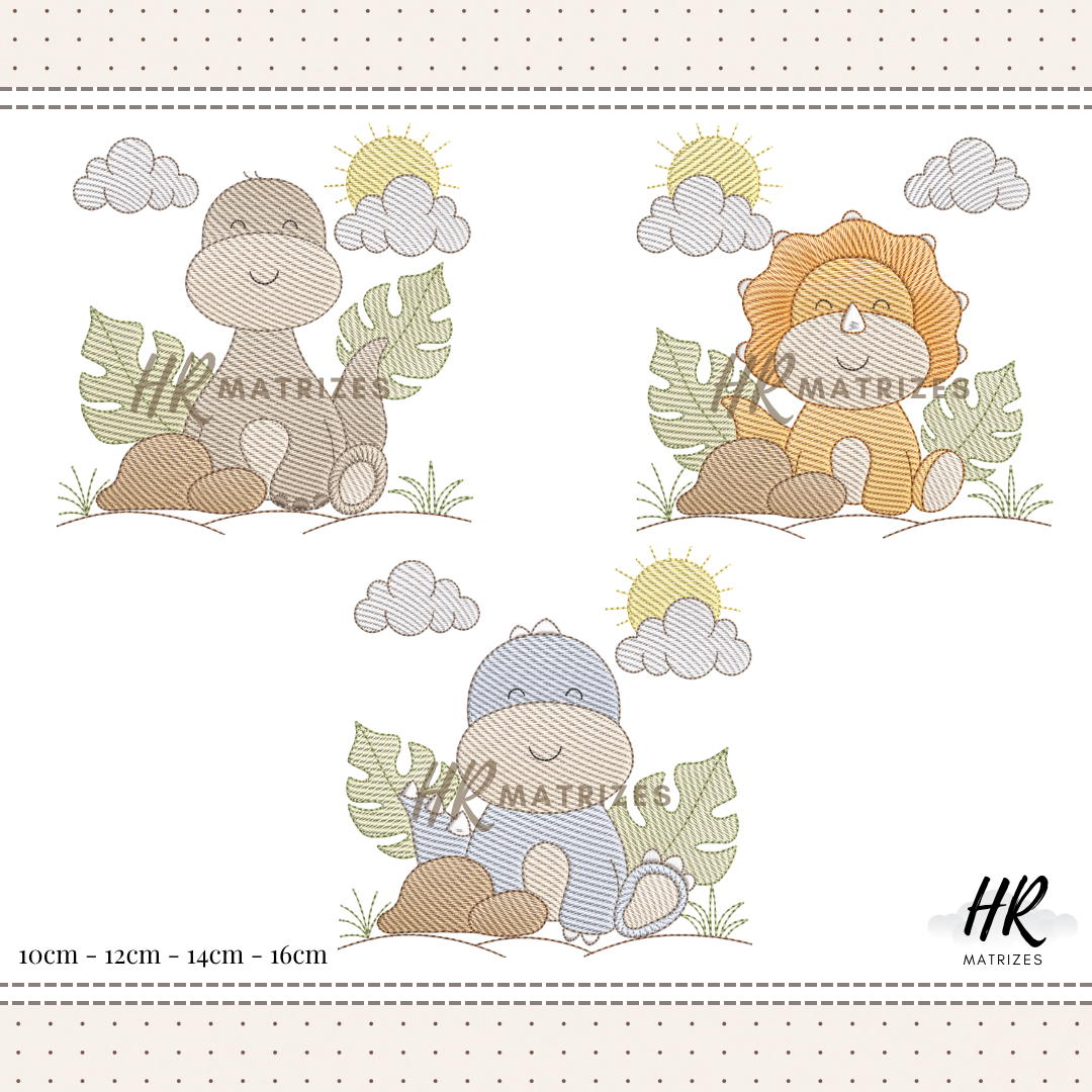 HR-Coleção Dinossauro 1A Menino