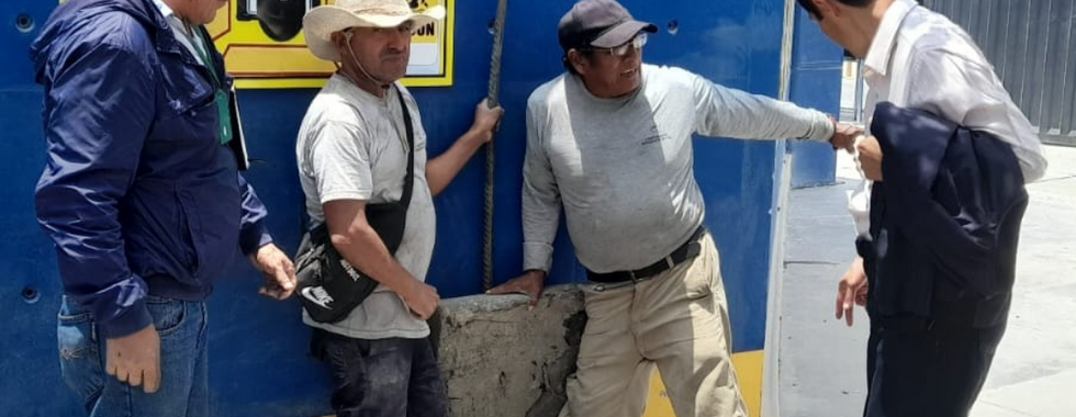 Personal de la Comisión Surco Huatica realiza inspección ocular