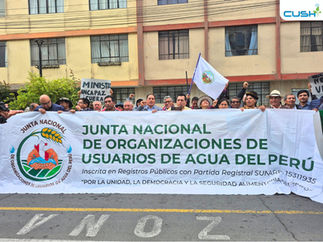 Protesta de Organizaciones de Usuarios de Agua por reforma en el sector agrario