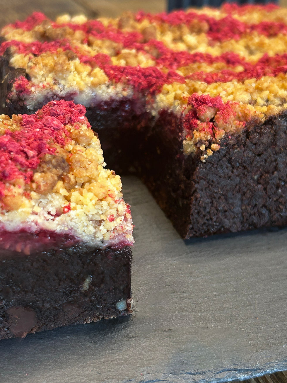 Miniaturbild: CRUMBLE HIMBEER BROWNIE