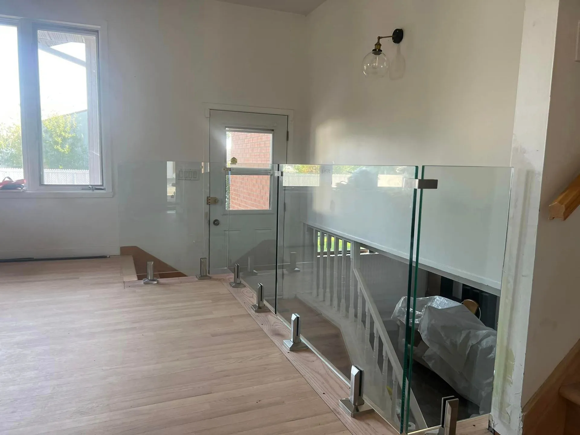 rampe intérieur en verre