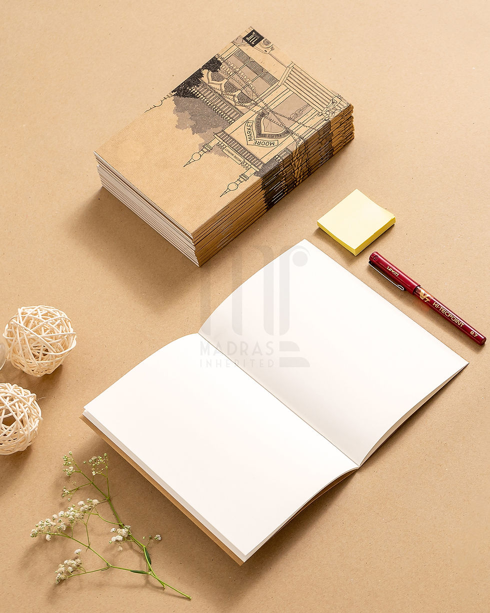 Thumbnail: 'Moore Market' Madras Notebook
