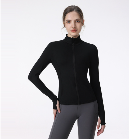 Miniatura: Women's Long Sleeve Zip Sports Jacket for Yoga & Running