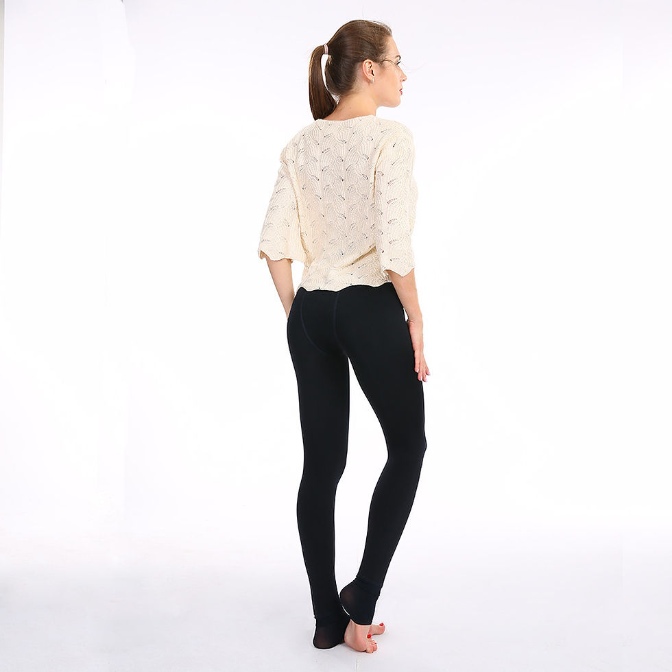 Miniatura: Fleece-Lined Pearl Velvet Leggings for Fall/Winter