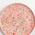 LiZ-e - Terrazzo dienblad - Ronde Schotel - Zwart met Wit - Verjaardag - Deco - Geschenk - Woonkamer - Doopsuiker - Huwelijk