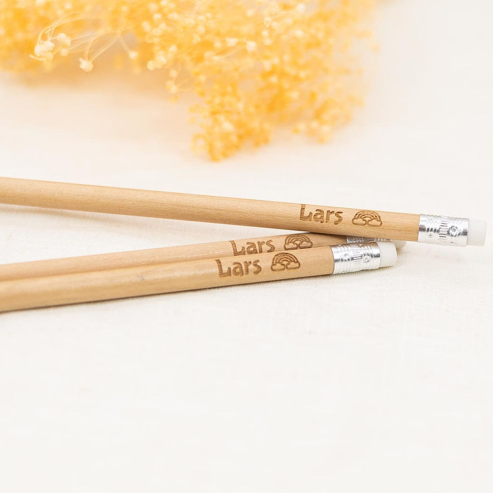 LiZ-e - Gepersonaliseerd potlood in 7 kleuren voor jouw doopsuikerconcept, huwelijk, communie of lentefeest bedanking