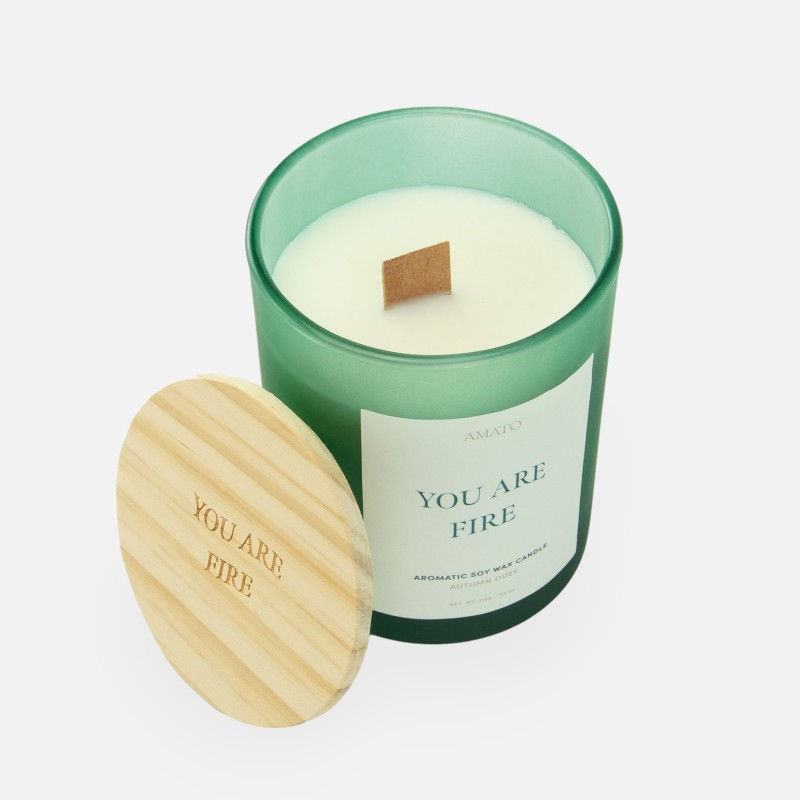 LiZ-e Design - Geurkaars 'you are fire' - Cadeau - Geschenk - Origineel - Inspiratie - Moederdag - Ontspannen