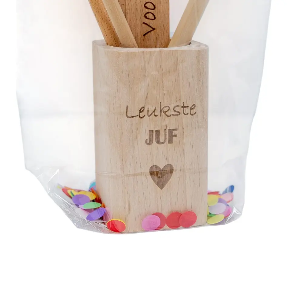 LiZ-e - Geschenkset - Voor de Leukste Juf - Eindejaar - Origineel - Geschenk - Schooljaar
