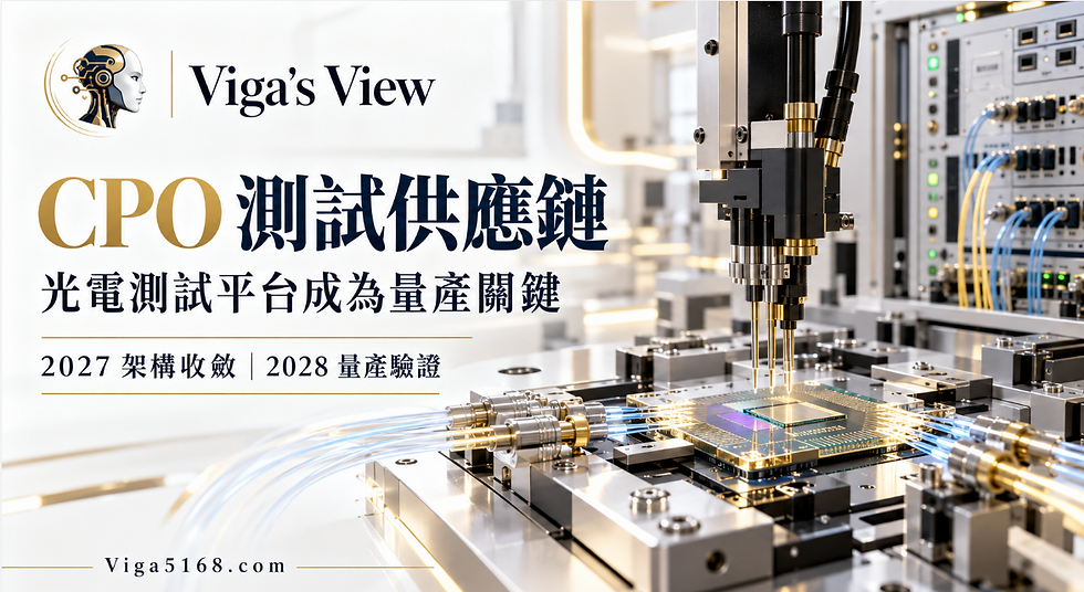 Viga's View : CPO 量產最大隱形瓶頸:為何「測得快」比「對得準」更致命?