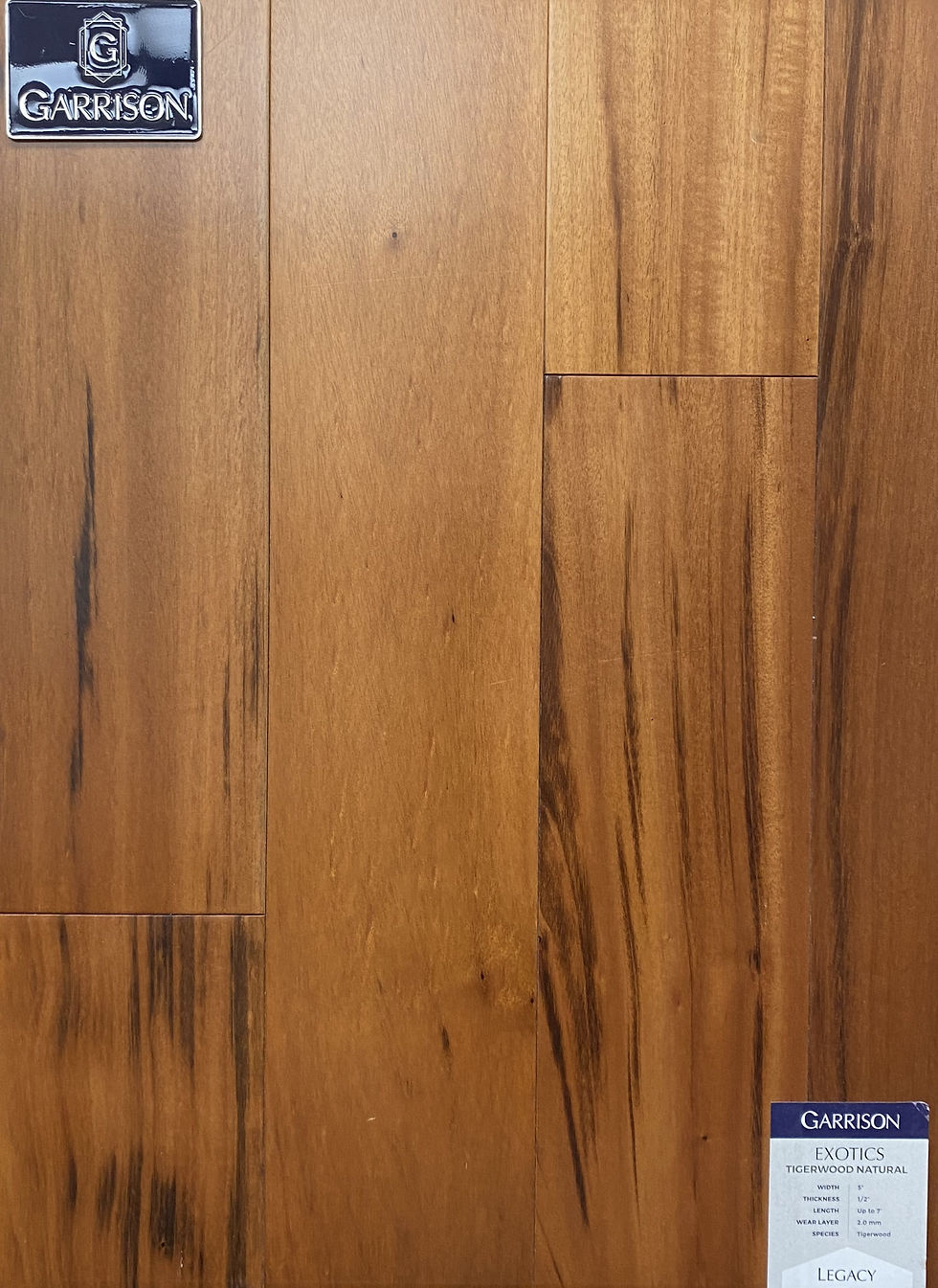 Garrison Collection Tigerwood Natural: Engineered Hardwood Flooring