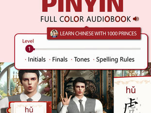 1 – Chinesische Pinyin (Audio & Vollfarbe) – Band 1: Chinesisch lernen mit 1000 Prinzen (mit englischen Anmerkungen)