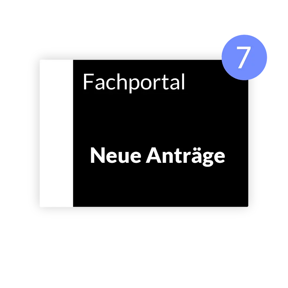Antragseingang aus dem Fachportal