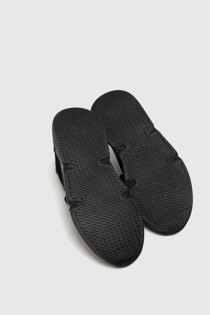 Miniature : Basket montantes maille PULL&BEAR - Noir 