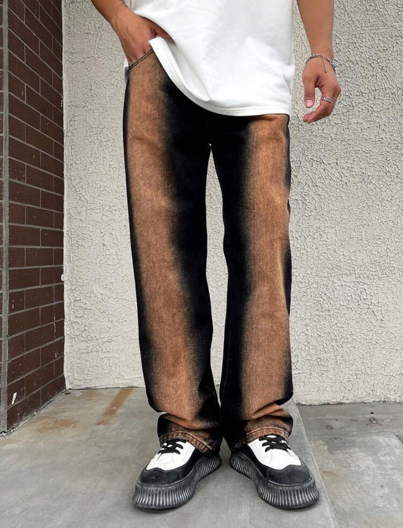 Miniature : Jean Décontractés à jambes droites - Multicolore 