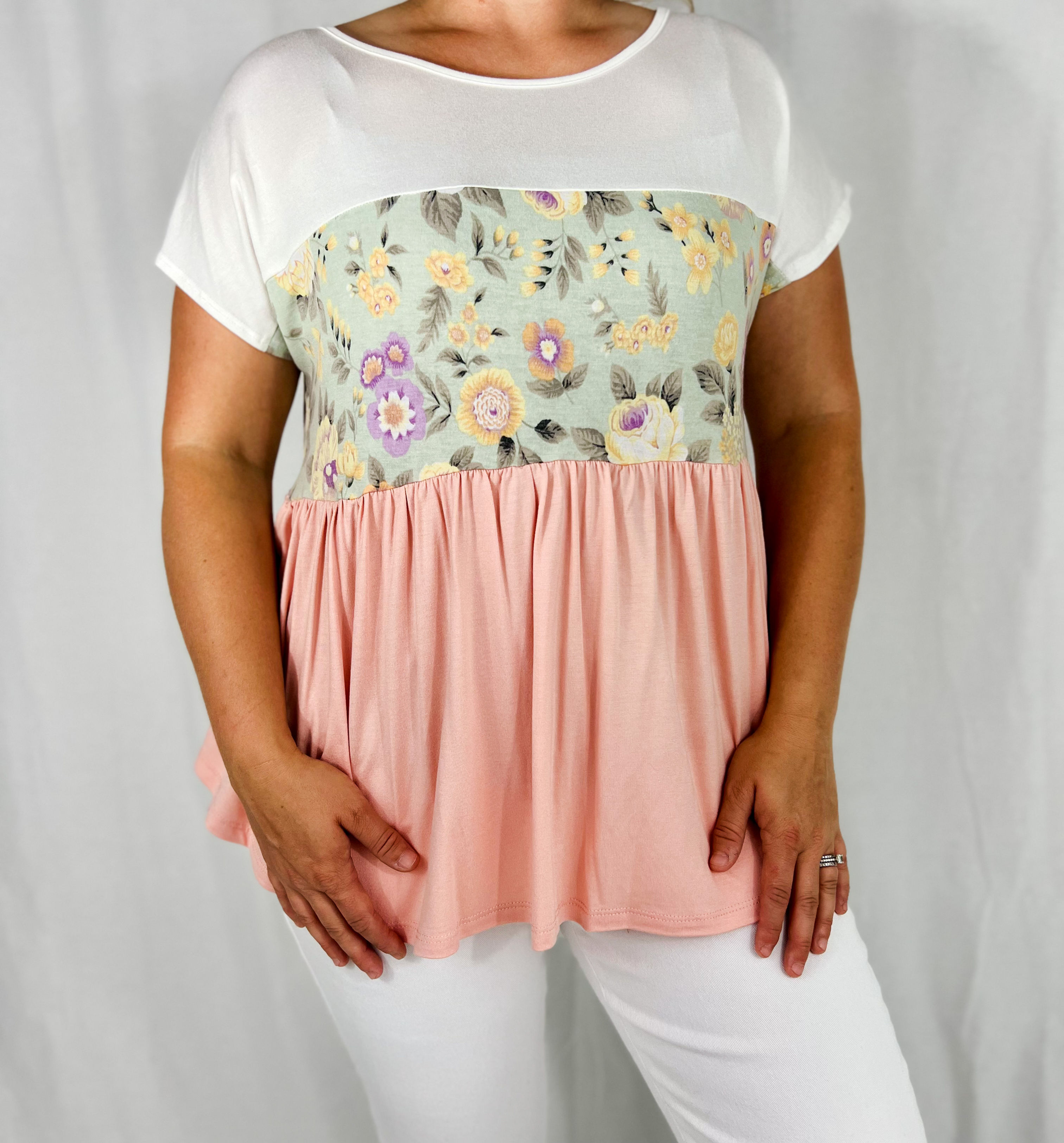 Sassy Garden Print Top