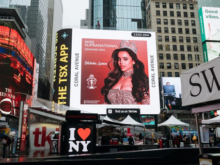 Denmark’s Victoria Larsen Makes Times Square Debut