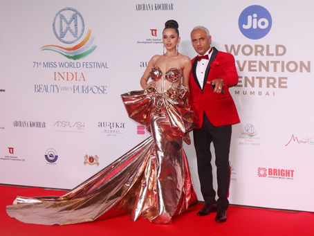 IMAGE: Miss Supranational Denmark 2024 Victoria Larsen, who was accompanied by Marc Robinson