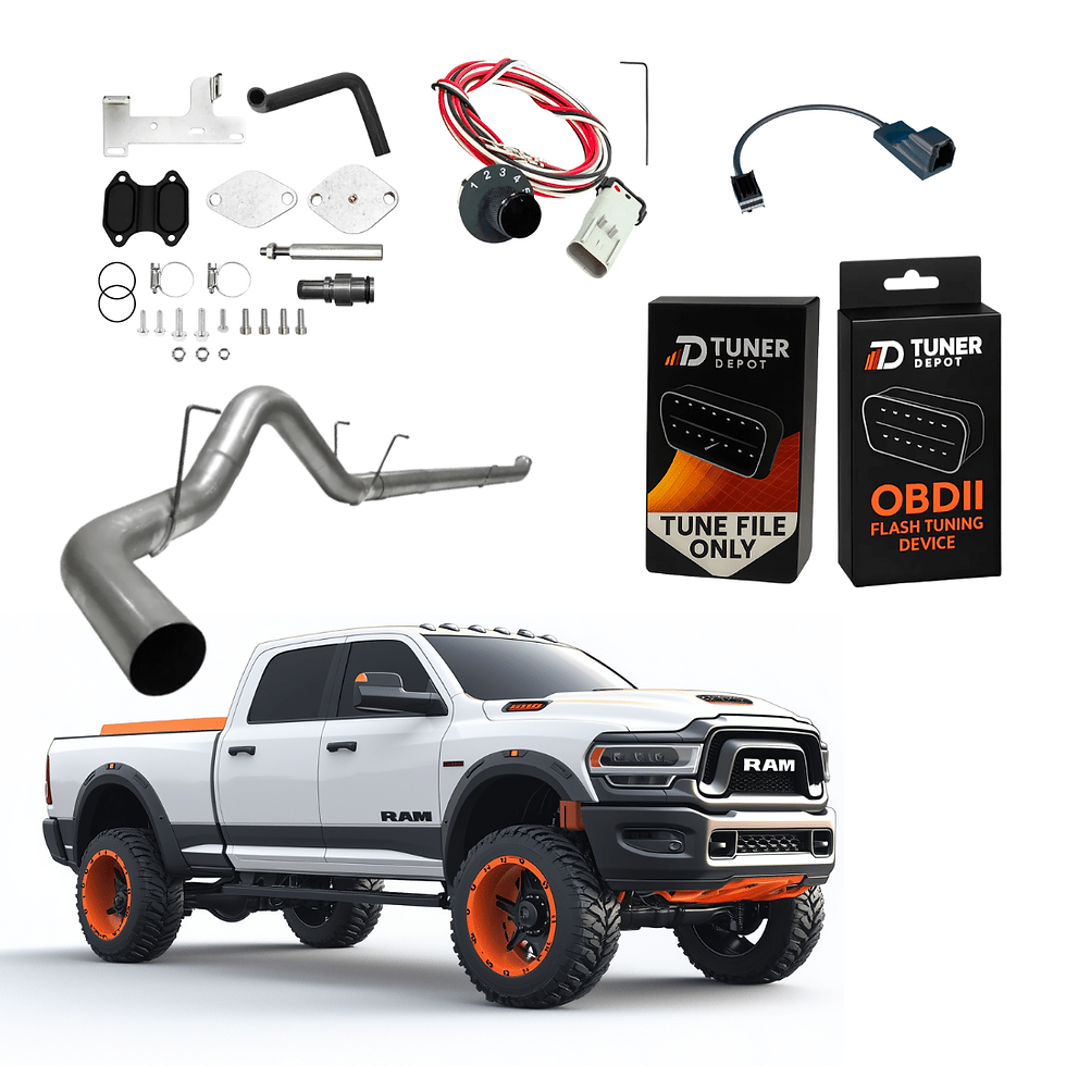 All-in-one Kit 5-inch Downpipe Back / 409 Stainless Steel Ram Cummins 6.7L All-in-One DEF/EGR Kit