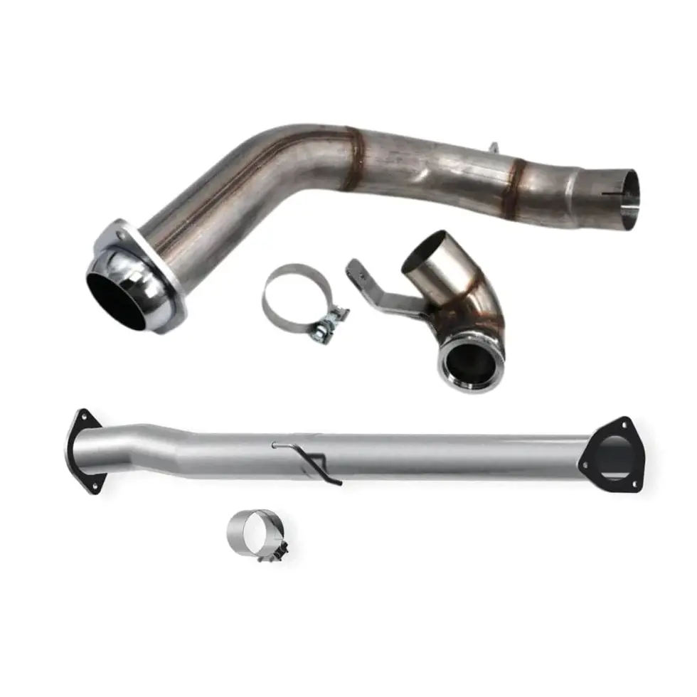 Black Bandit Race Pipe 2023-2024 / 304 Stainless Steel Ford Powerstroke 6.7L – Cat & DPF Pipe (2011-2024)