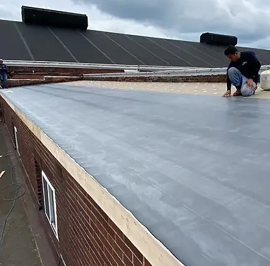 Newly installed roof in Easton, PA