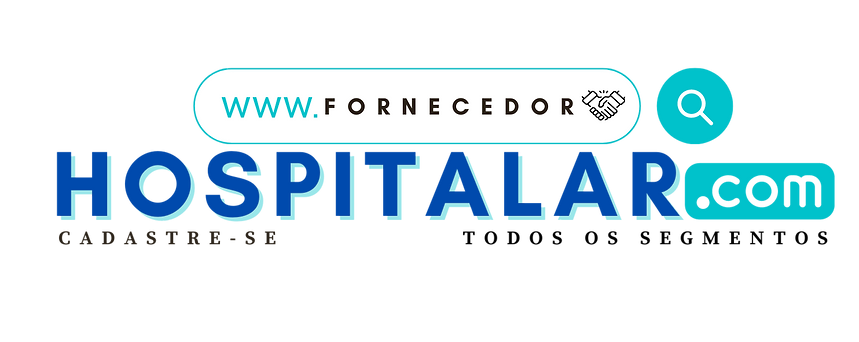 Logo com o Nome do Site fornecedor hospitalar, ponto, com