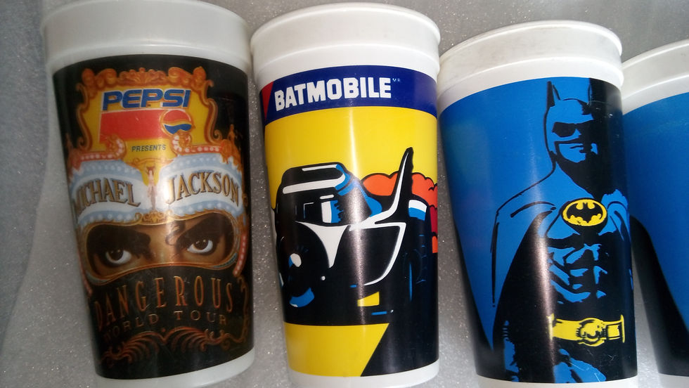 Miniatura: Vasos Batman 1989 Y Michael Jackson