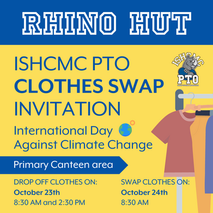 International Day Against Climate Change - ISHCMC PTO CLOTHES SWAP#2 - October 24th