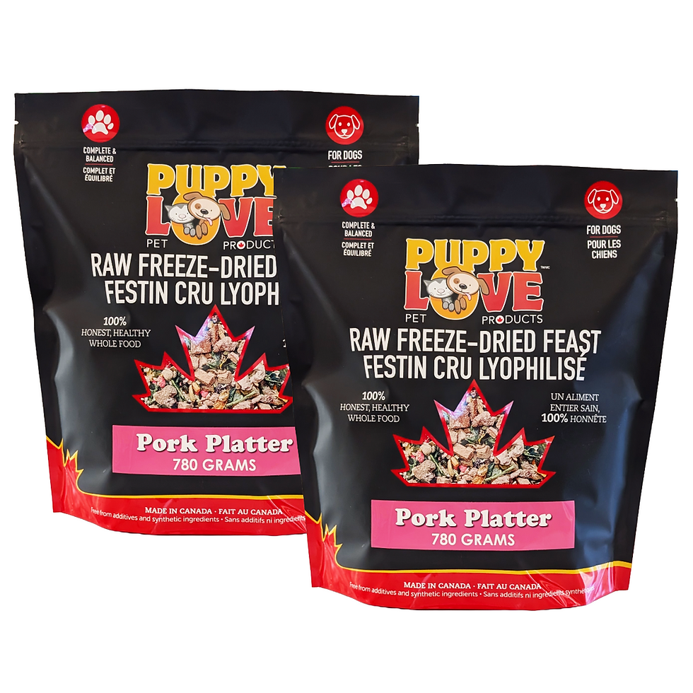 Thumbnail: Puppy Love Raw Freeze Dried Feast - Pork Platter
