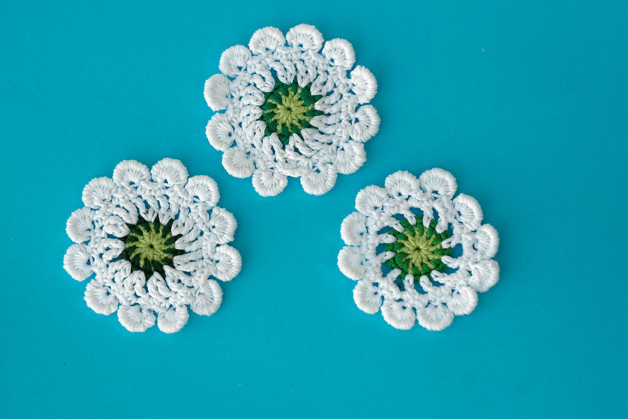 Pompom Dandelion applique Handmade by TomToy