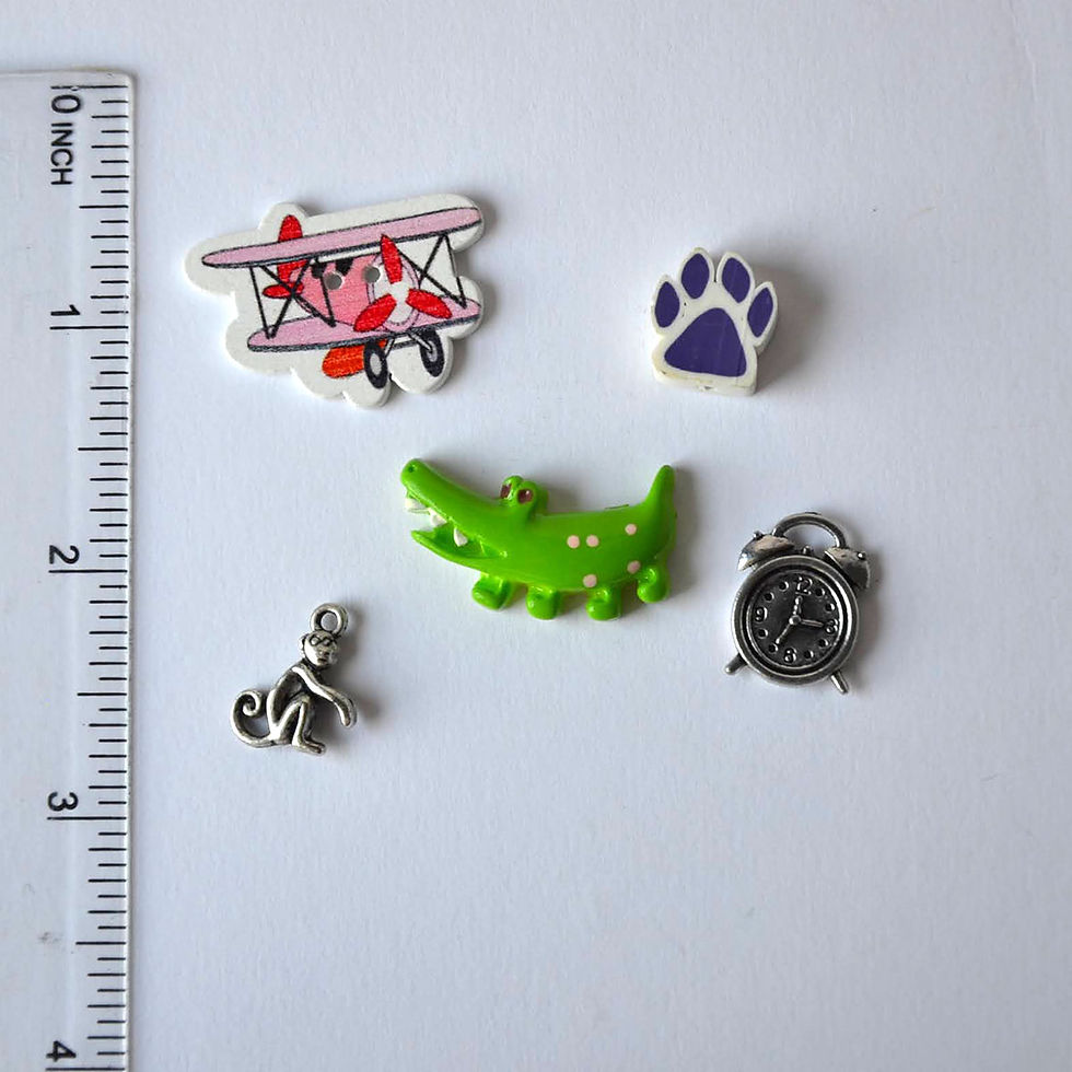 Thumbnail: Letter A I spy trinkets by TomToy, ABC alphabet box fillers, language learning