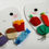 Thumbnail: Little Happy tooth - Sad tooth, 15x17cm tooth, Set of 2 teeth+10 food pcs