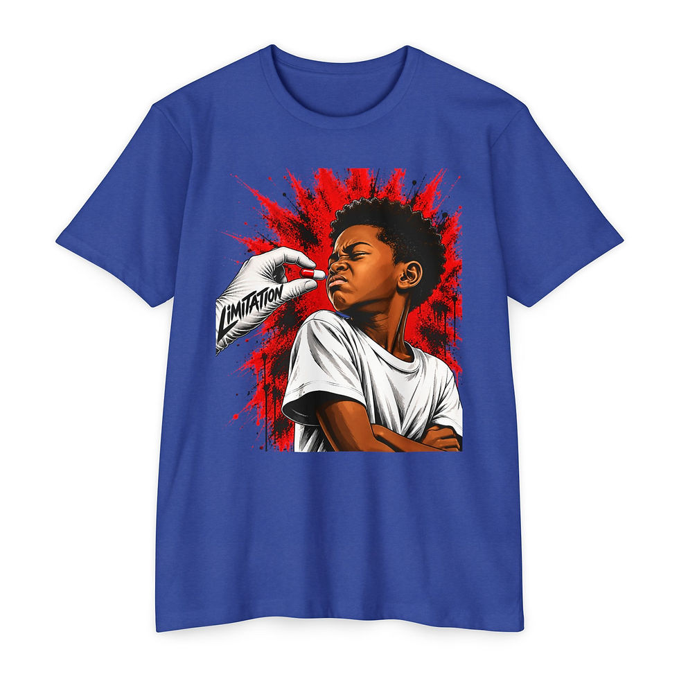 Thumbnail: T-Shirt - "Limitation" Pill Graphic Tee (Empowerment, Anti-Labeling Design)