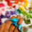 Thumbnail: Rainbow I Spy trinkets, 1-3cm, Set of 3/5/10/20 trinkets in 7 colors