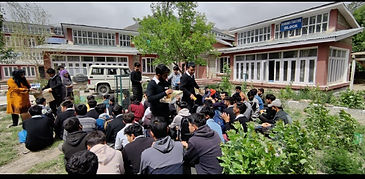 Plantation and cleanliness drive in the college campus