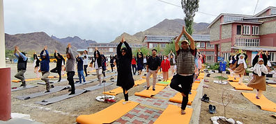 GDC Kargil celebrates International Yoga Day