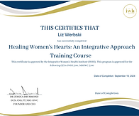 IWHN Certificate