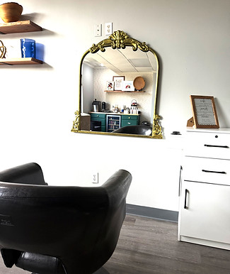 salty blonde salon chair