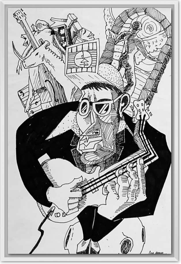 Miniature : TOILE EDITION LIMITEE - AUTOPORTRAIT ZIC 60x80cm