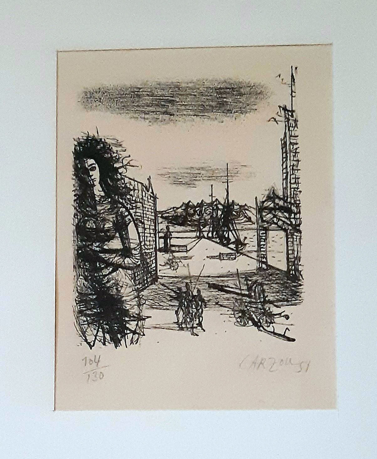 Lithographie originale de CARZOU