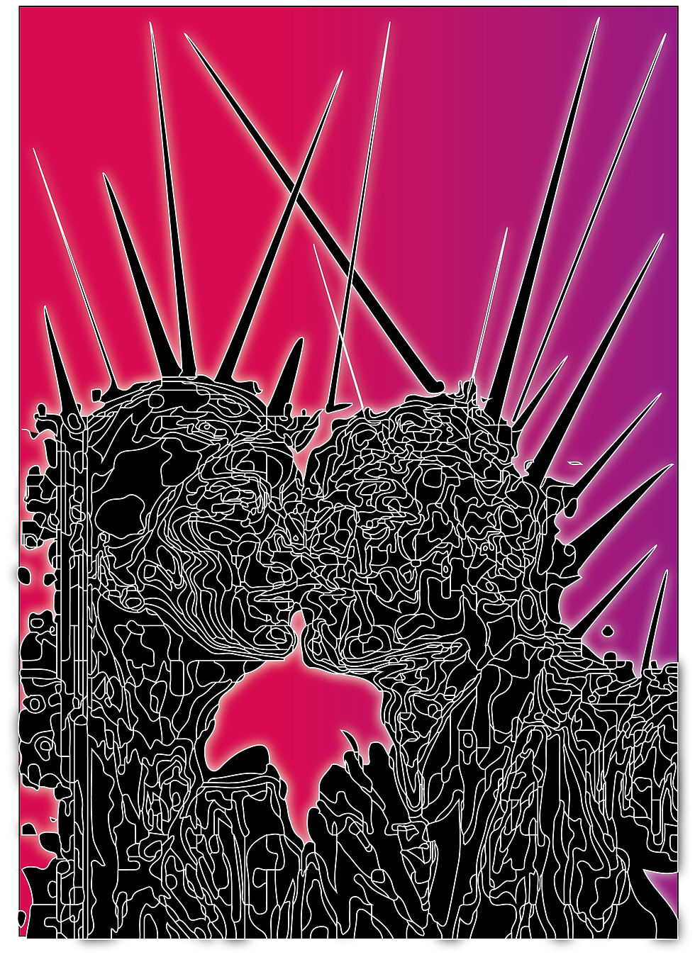 Miniature : TOILE EDITION LIMITEE "LAMOUR"60x80cm