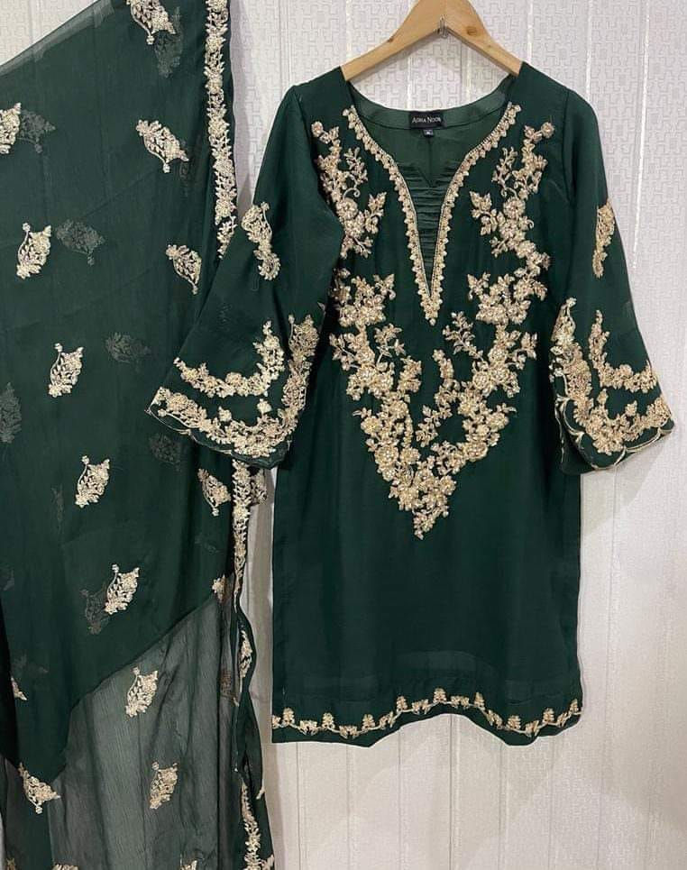 Thumbnail: Fancy Embroidered 3 Piece Suit