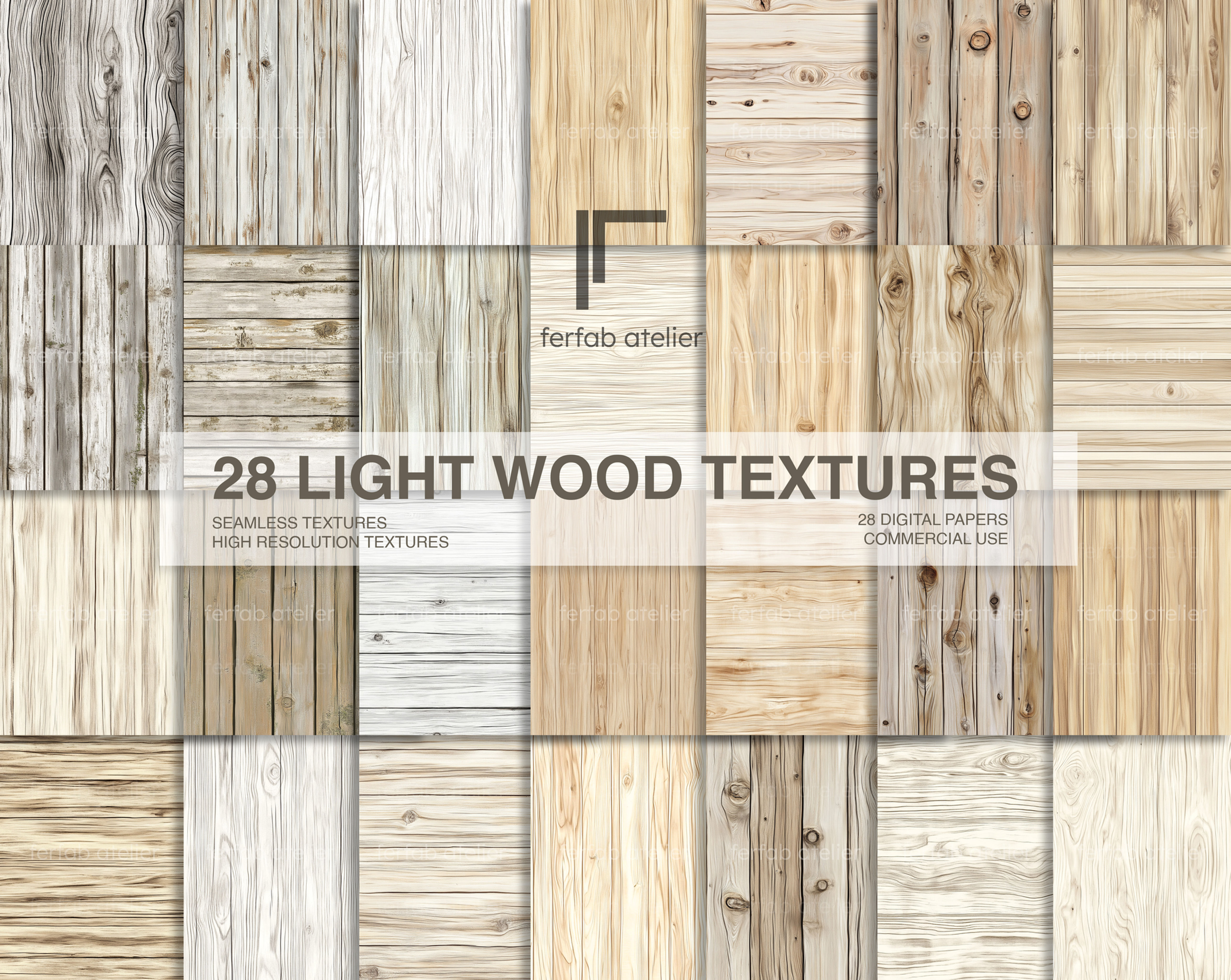 Light Wood Texture Seamless - Digital Wood Paper