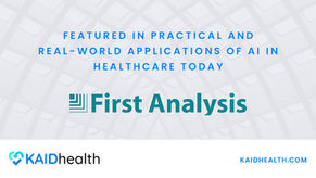 Analyst Coverage, Practical and real-world applications of AI in healthcare today