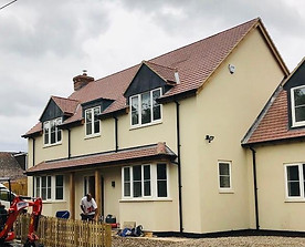 This new build, wiltshire, project example of a design & build project we saw through from a bungalow destruction through to the completion and decorating of a 4 bedroom home.