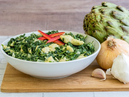 Tasty Tuesday-Spinach with Artichoke