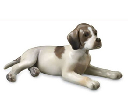Pointer Puppy Figurine