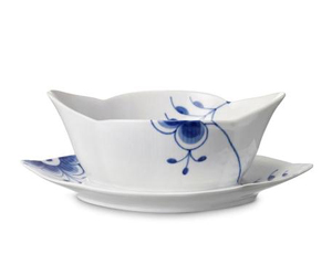 RC Blue Fluted MEGA Sauce Boat #1017356