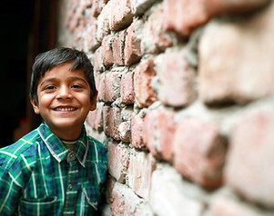 Little Boy Standing Portrait