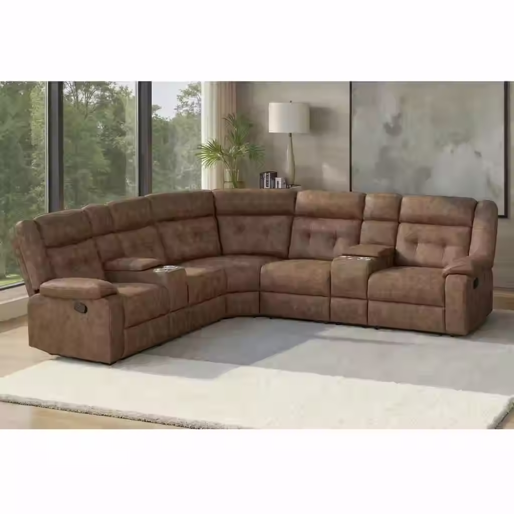 Sky Sectional Couch with Recliners